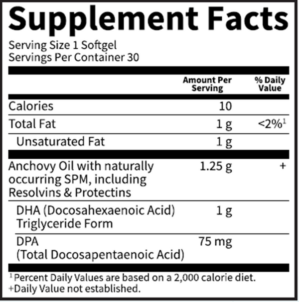 Dr. Formulated DHA 1000 mg Supplement Facts Label