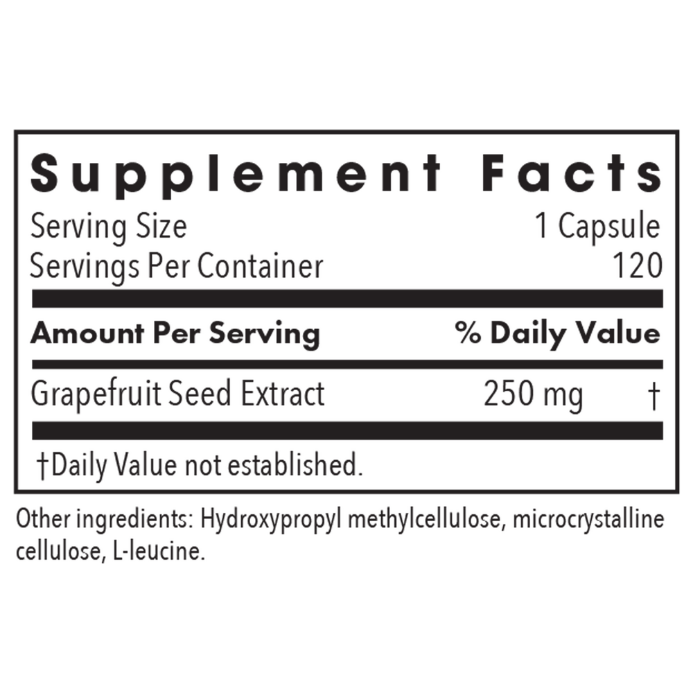 ParaMicrocidin 250 Mg Supplement Facts Label