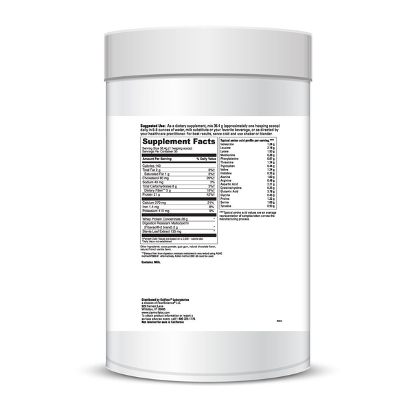 Right Whey Creamy Chocolate Supplement Facts Label