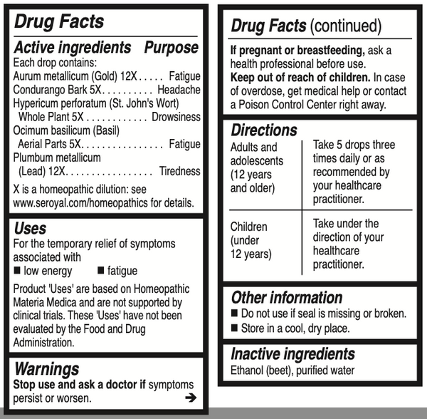 Unda #49 Supplement Facts Label