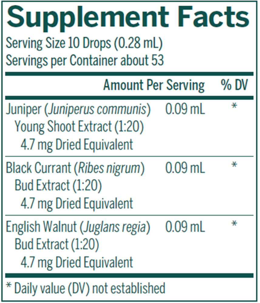 Liv-gen Supplement Facts Label
