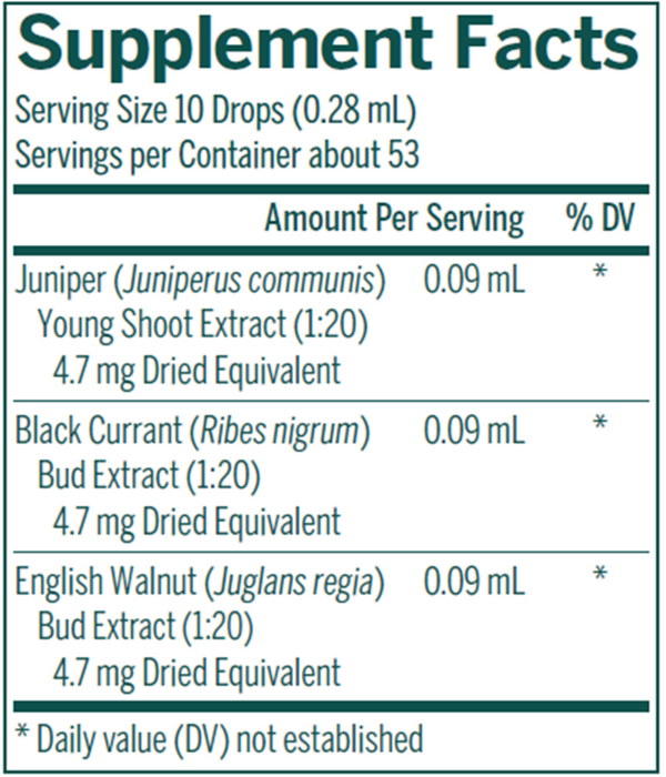 Liv-gen Supplement Facts Label