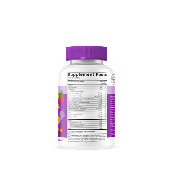 Toddler Plus Multi & Omegas Supplement Facts Label
