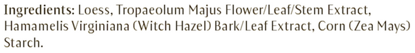 Clarifying Clay Mask Supplement Facts Label