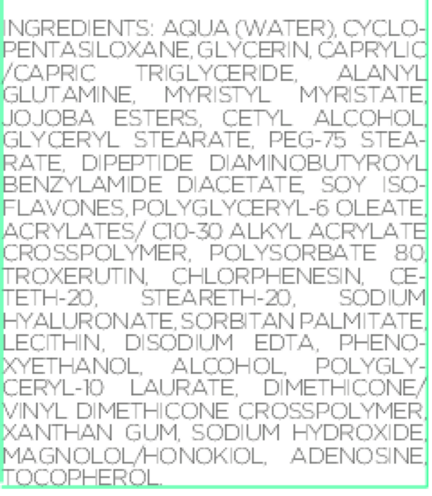 EYE MATRIX Supplement Facts Label