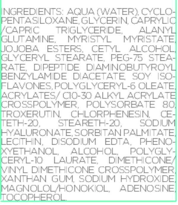 EYE MATRIX Supplement Facts Label