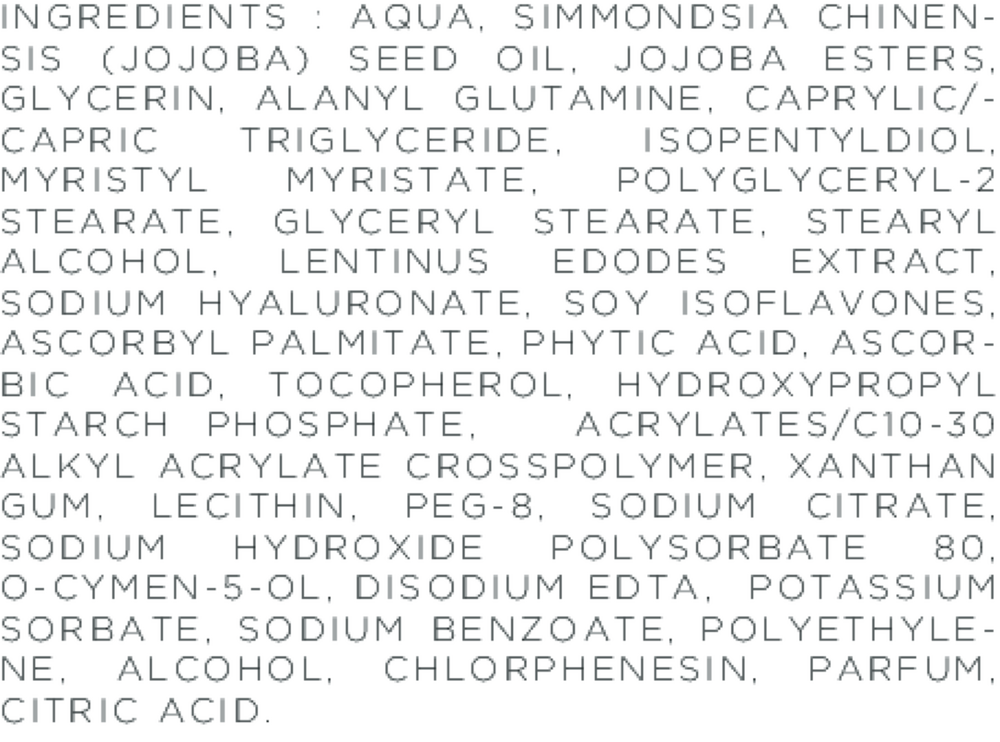 Ultra Firm Supplement Facts Label