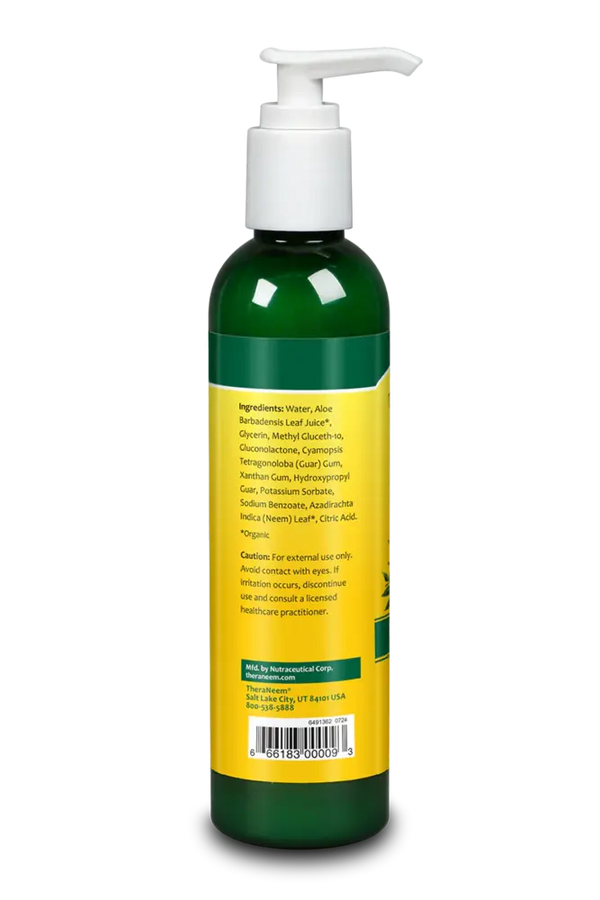 Neem Leaf & Aloe Gel Original Supplement Facts Label