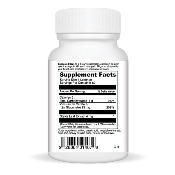 Immuni-Z Supplement Facts Label