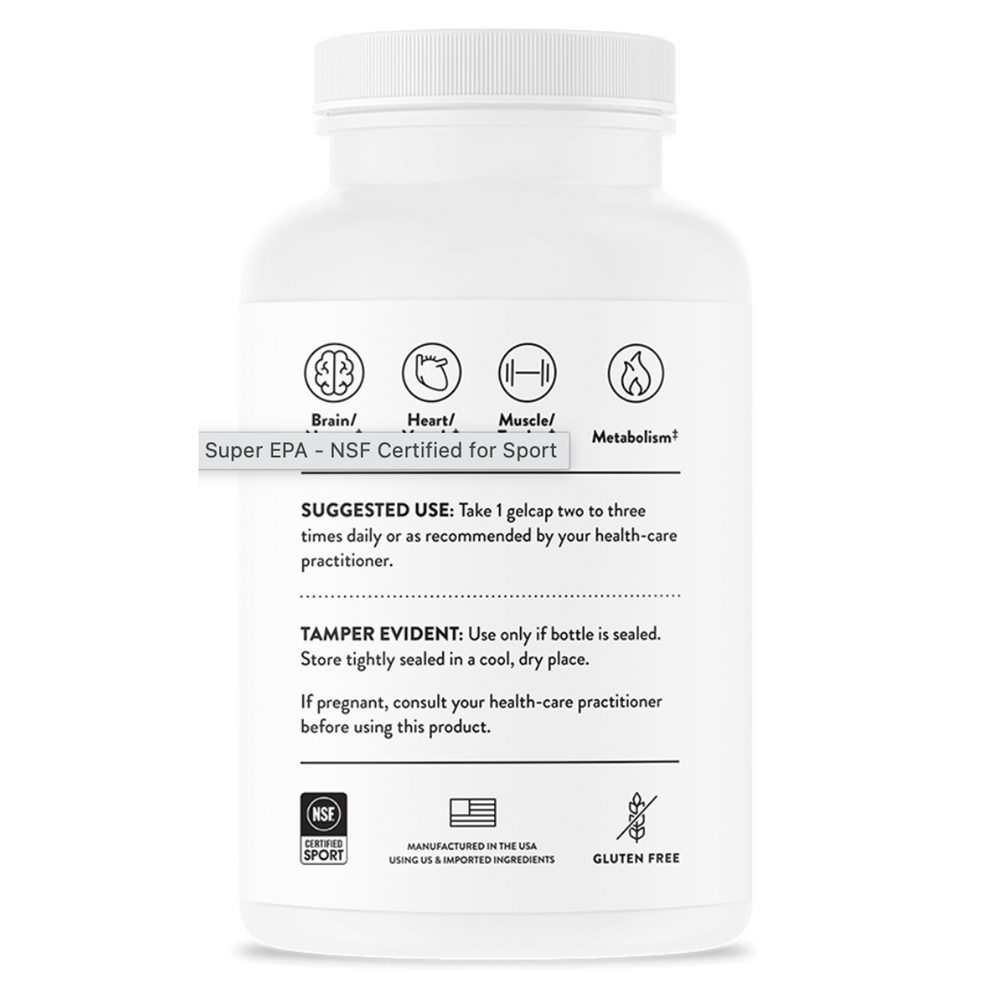 Super EPA Supplement Facts Label