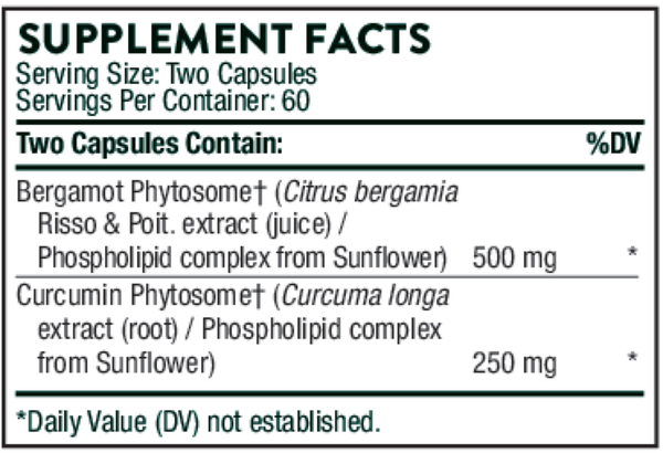 Metabolic Health Supplement Facts Label