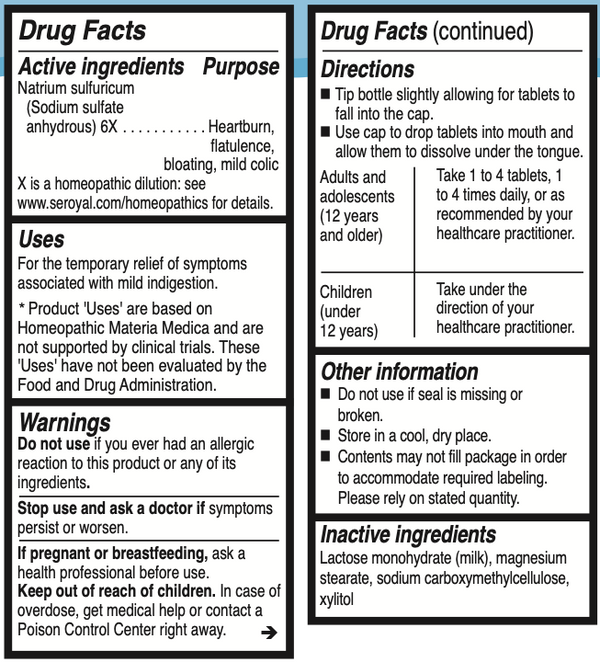 Natrium Sulfuricum 6X (Salt) Supplement Facts Label