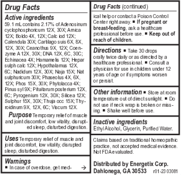 Lymph-Tone III Supplement Facts Label