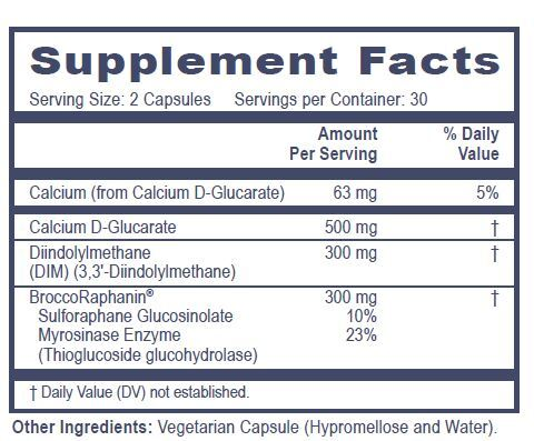 ExcEss Supplement Facts Label