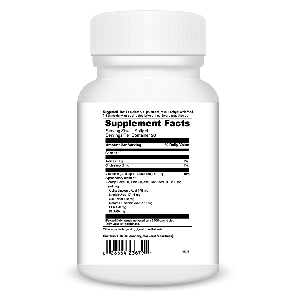 Supreme Omega Supplement Facts Label