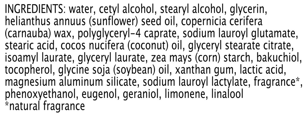 Renewal Refining Cleanser Supplement Facts Label