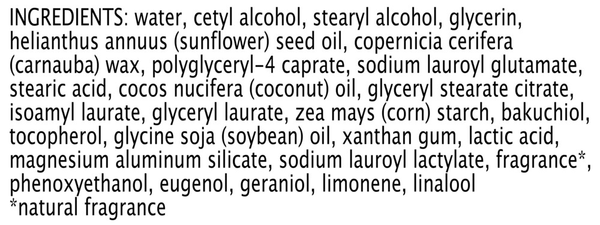 Renewal Refining Cleanser Supplement Facts Label