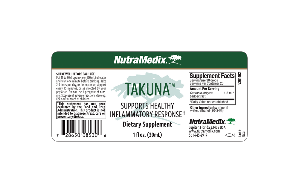 Takuna Supplement Facts Label
