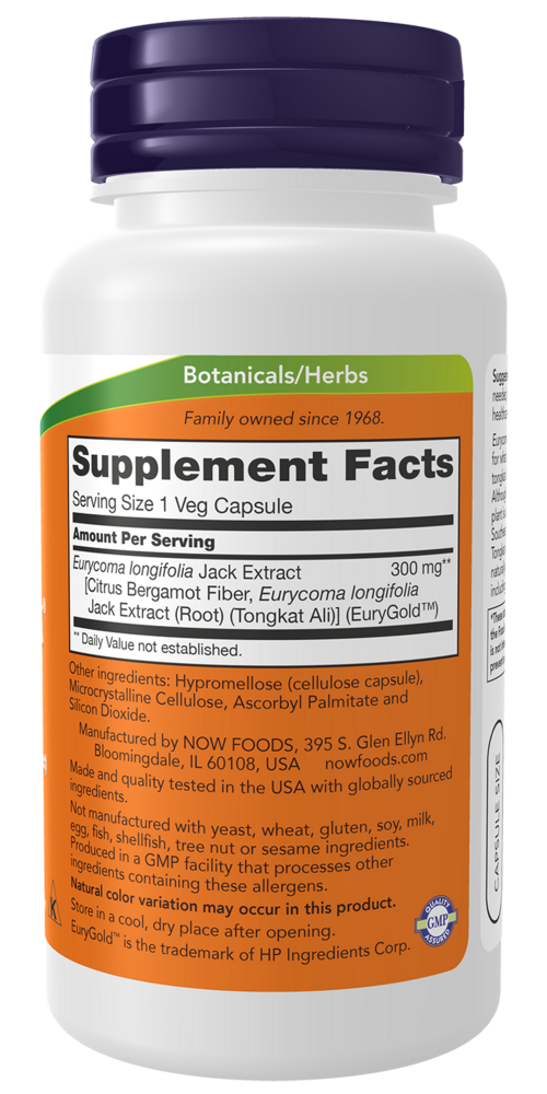 TestoJack 300 Supplement Facts Label