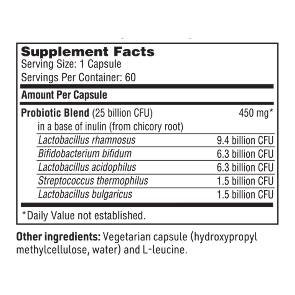 Ther-Biotic Pro-5 Supplement Facts Label