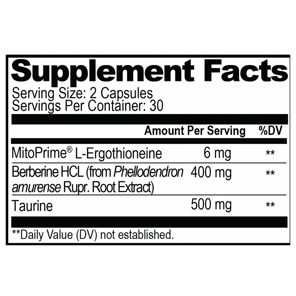 Neuro Life Supplement Facts Label