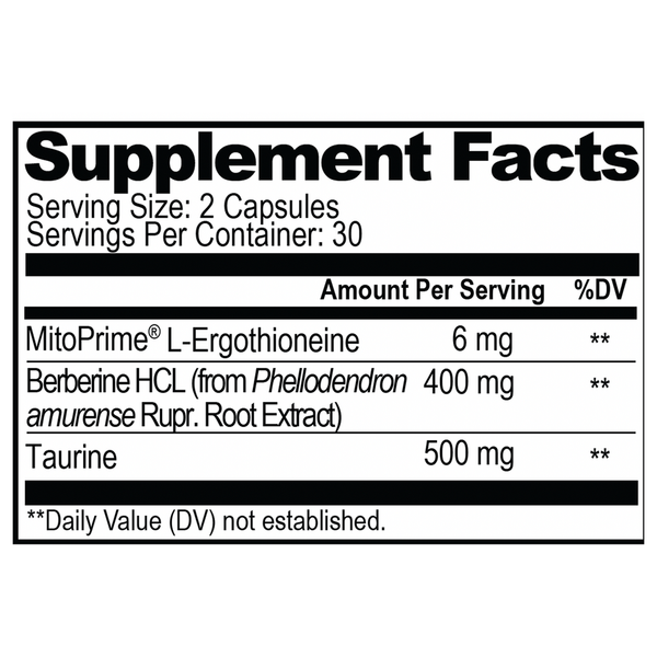 Neuro Life Supplement Facts Label