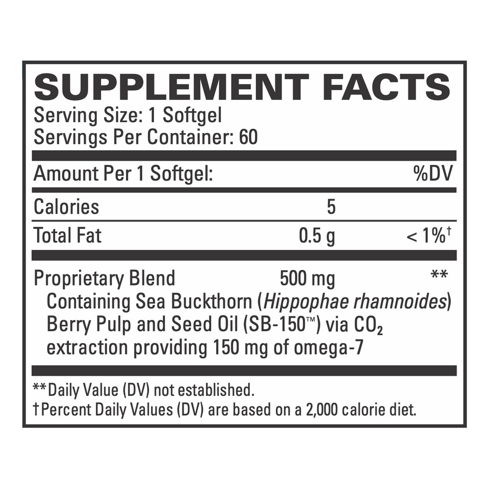 ProHydra-7 Supplement Facts Label