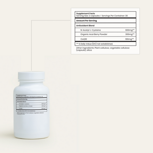 Fertility+ Support Supplement Facts Label