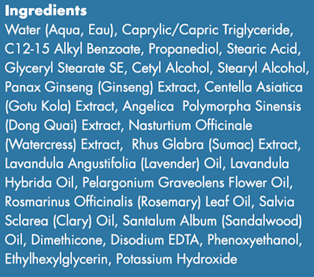 Crucial Moisture Supplement Facts Label