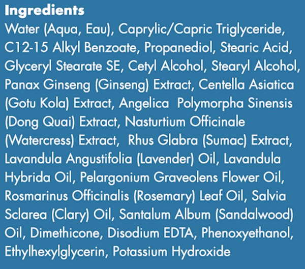 Crucial Moisture Supplement Facts Label