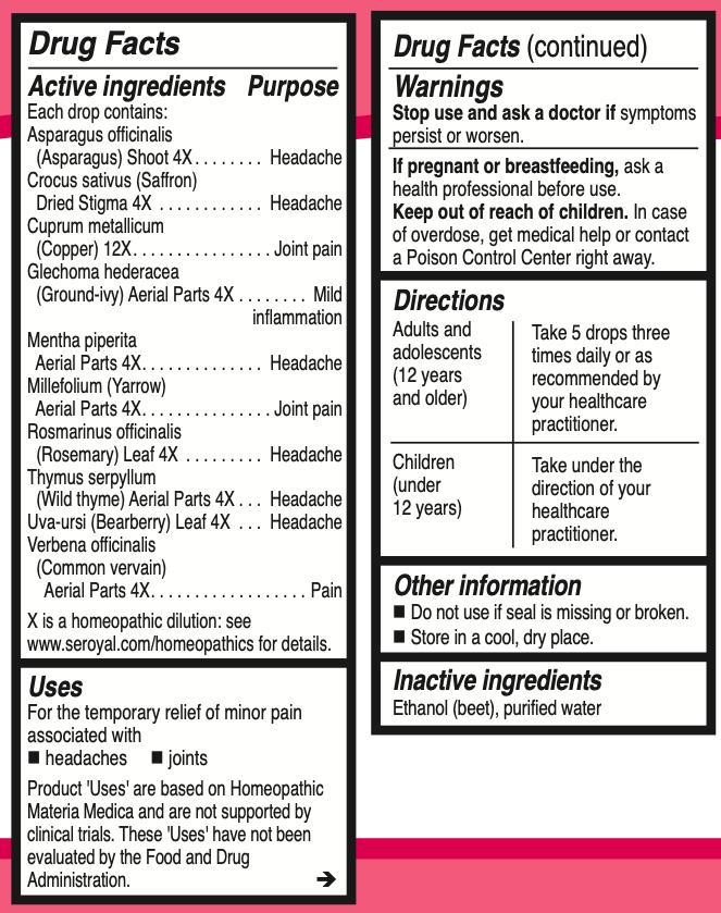 Unda #11 Supplement Facts Label