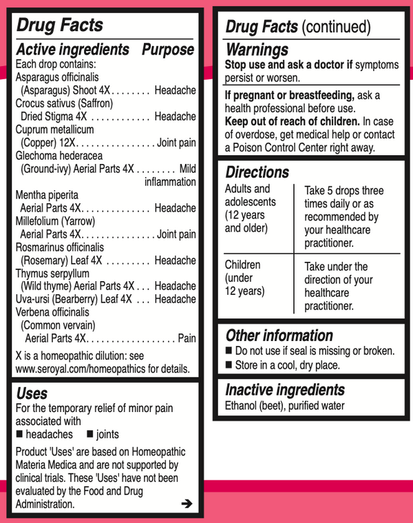 Unda #11 Supplement Facts Label