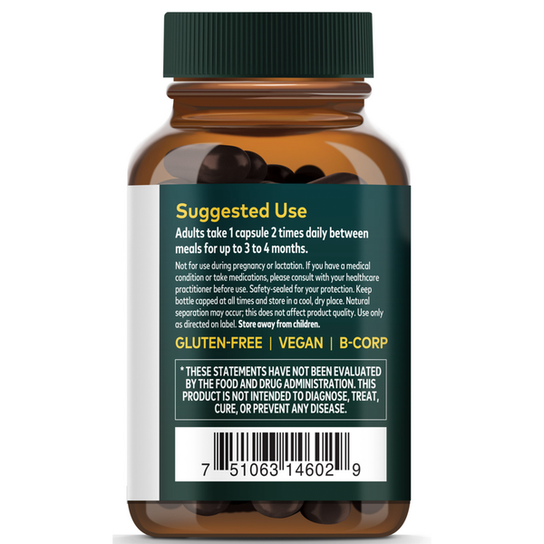Liver Cleanse Supplement Facts Label