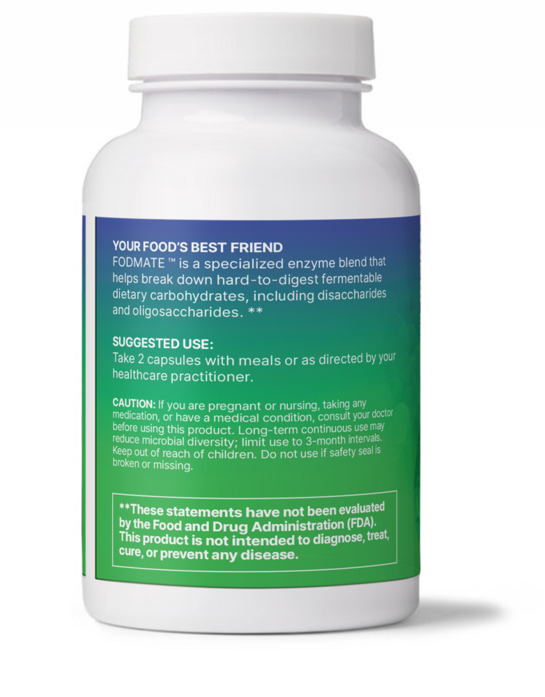 FODMATE Supplement Facts Label