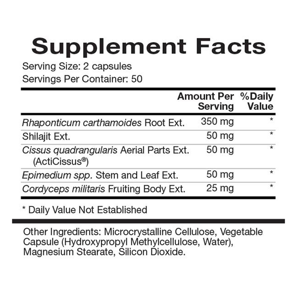 Botanabol Supplement Facts Label
