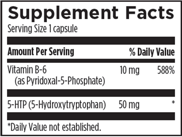 5-HTP Synergy™ Supplement Facts Label