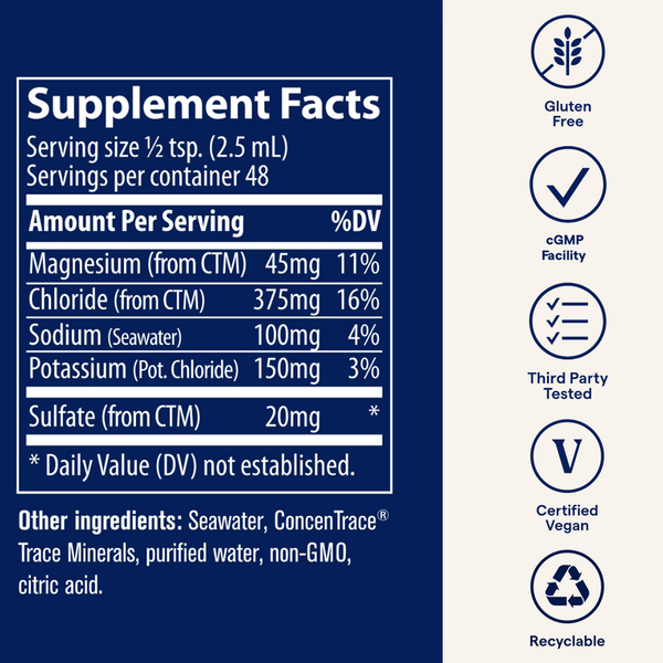 Endure Supplement Facts Label