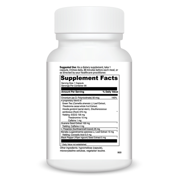 Thermoset Supplement Facts Label