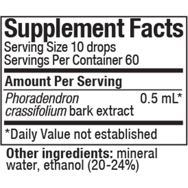 Mapalo Supplement Facts Label