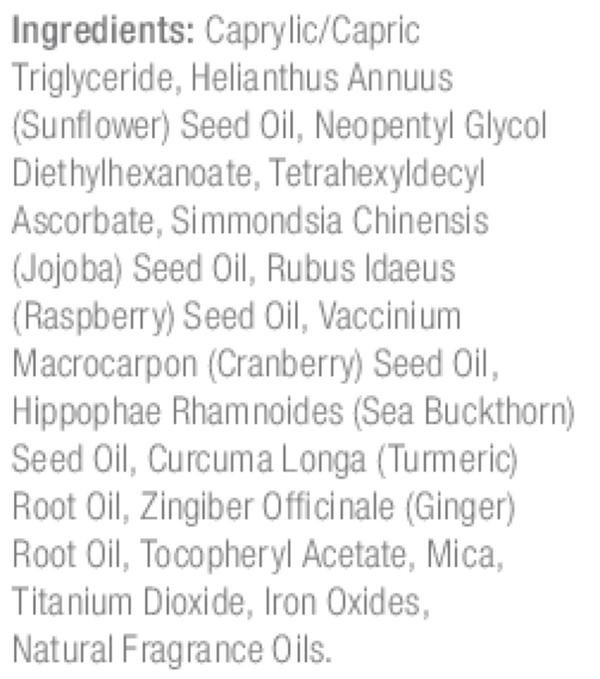 Vitamin C Glow Face Oil Supplement Facts Label
