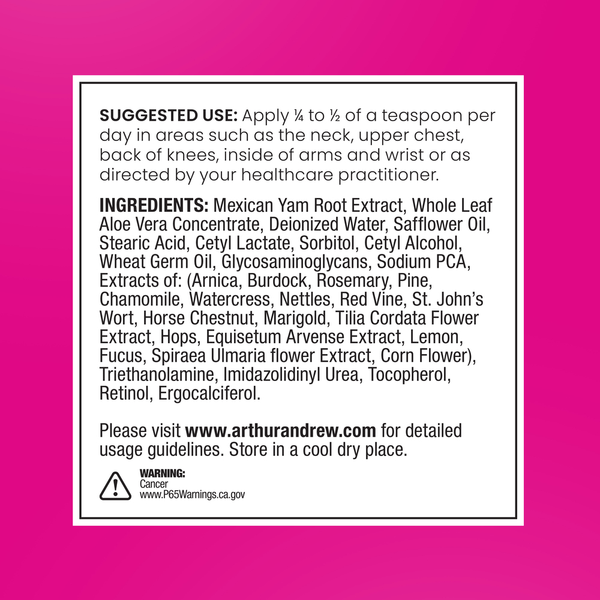 Proferia Progesterone Supplement Facts Label