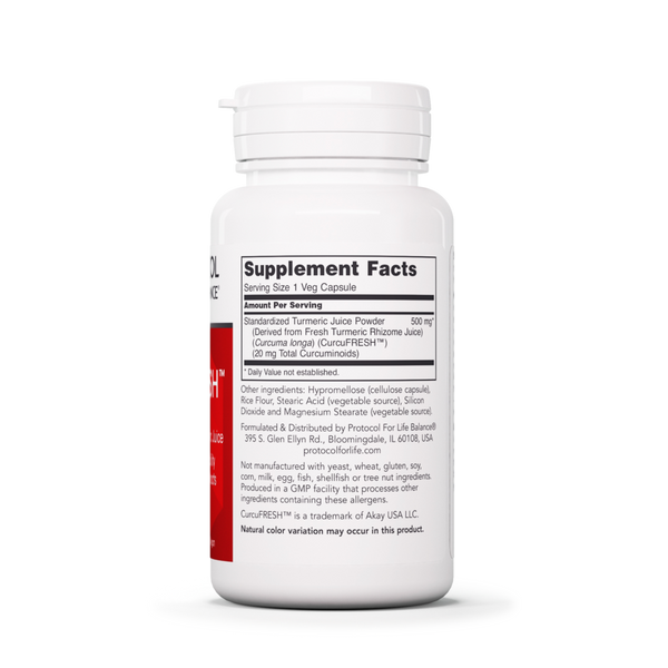 Curcufresh Supplement Facts Label