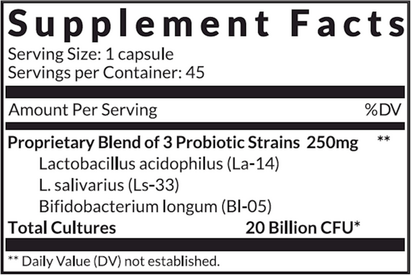 Fortéfy Supplement Facts Label