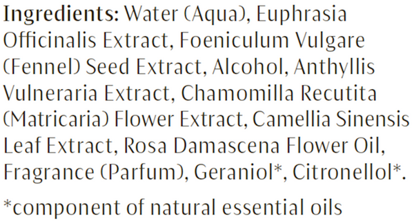 Eye Revive Supplement Facts Label