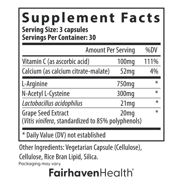 FertileCM Supplement Facts Label