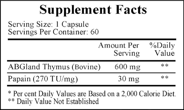 LTP 600 mg Supplement Facts Label