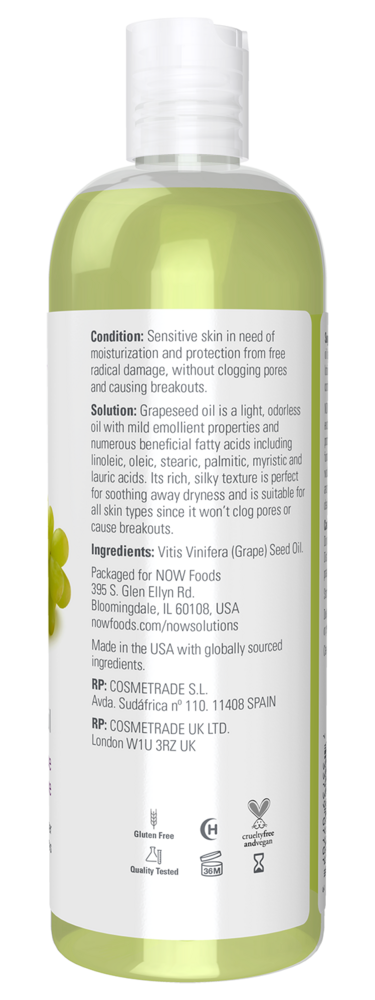 Grapeseed Oil Supplement Facts Label