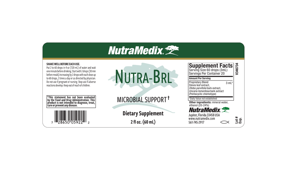 Nutra-BRL Supplement Facts Label