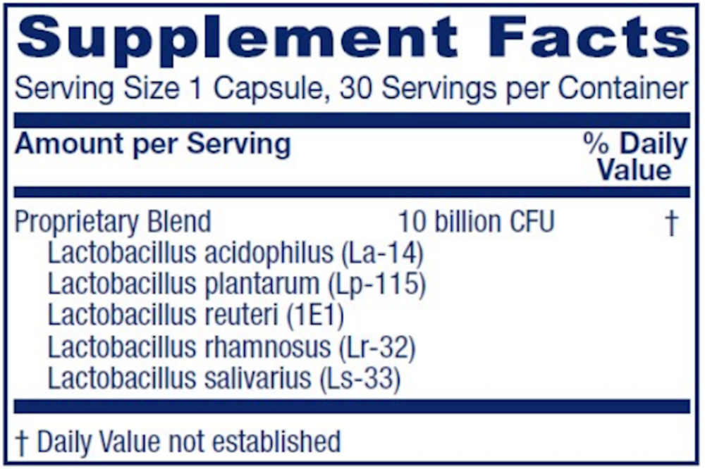 FemEcology Supplement Facts Label
