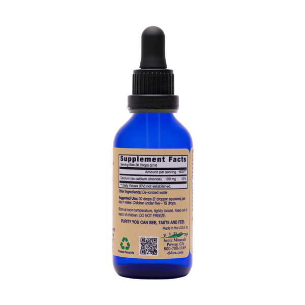 Calcium Liquid Supplement Facts Label